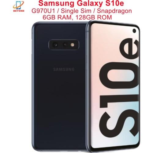 Original Samsung Galaxy S10e G970U1 5.8" 6GB RAM 128GB ROM Snapdragon 855 Octa Core NFC Unlocked Cell Phone 4G LTE Smartphone
