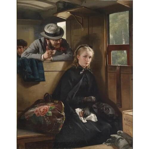 DIY 5D square Diamond painting Train girl Cross stitch Diamond embroidery mosaic Kit rhinestones Needlework Home decoration P996