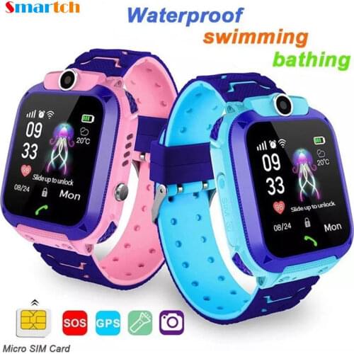 I501 Childrens Smart Watch SOS Phone Watch Smartwatch With Sim Card Photo Waterproof IP67 Kids Gift For IOS Android PK Q12 Z5S