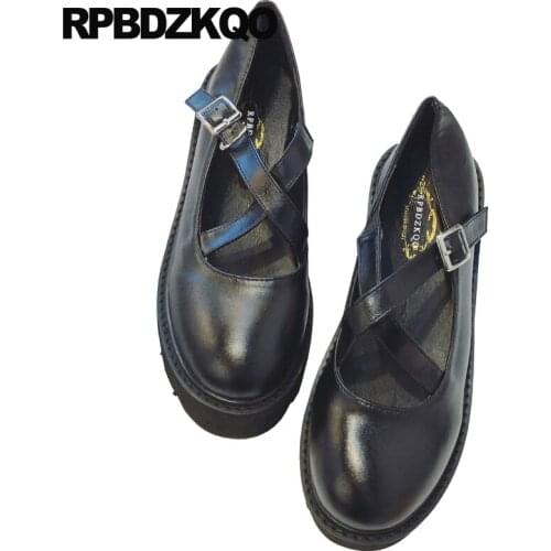 2019 ladies women china factory direct spring autumn creepers platform shoes muffin black elevator thick sole chinese designer