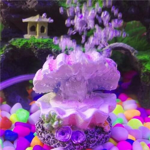 1 Pcs Pearl Shell Air Bubble Stone Fish Tank Decoration Aquarium Decor Air Stone Oxygen Pump Air Pump Bubbler Ornament