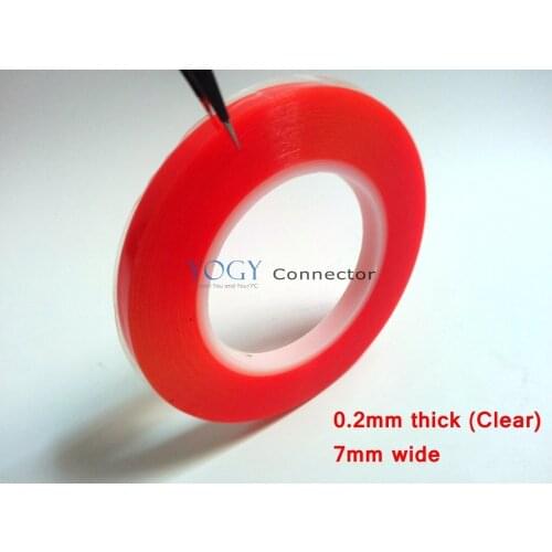 1x (0.2mm Thick) 7mm *25M Strong Clear Acrylic Double Adhesive Tape for Cellphone Camera LCD Glass Battery Bond