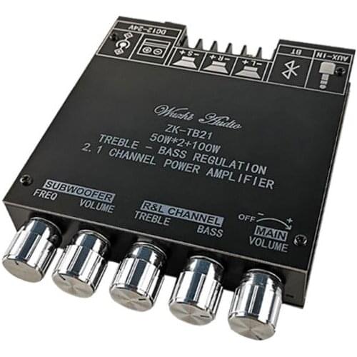 2021 New ZK-TB21 TPA3116D2 Bluetooth 5.0 Subwoofer Amplifier Board 2.1 Channel AMP Module