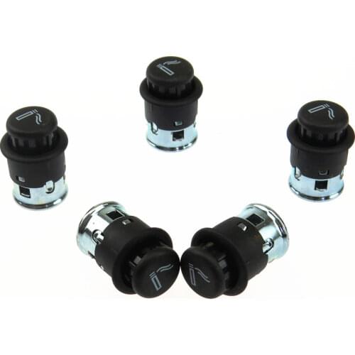 5Pcs Cigarette Lighter For Golf 4 Tiguan Passat B5 Polo Eos Caddy Sharan Beetle Octavia Seat Ibiza Alhambra A3 S3 Q3 1J0 919 307