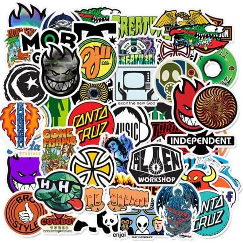 50pcs Fashion Sticker Waterproof Car stickers Travel DIY Pegatina For Luggage Guitar Skateboard Laptop Bicycle