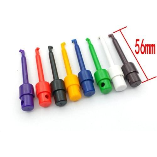 8PCS 8 color Probes Small Test Hook Clip for Multimeter