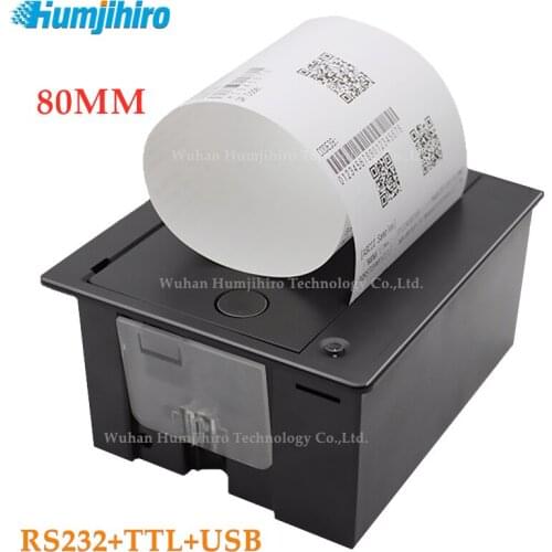 80mm Embedded Thermal Printer TTL RS232 USB POS Receipt Printer Thermal Printer Ticket Micro Panel USB Android Windows