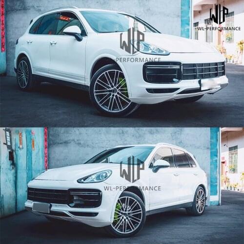 958.2 High Quality PP Car Body Kit Front Bumper Sun Lamp Wheel Eyebrow For Porsche Cayenne 958.2 Upgrad Turbo 9Y0 15-17