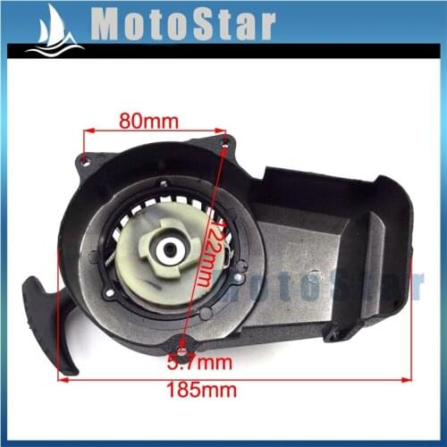 Aluminum Minimoto Easy Recoil Pull Starter For 2 Stroke 47cc 49cc Engine Pocket Bike Mini Moto Dirt Bike Kids ATV Quad