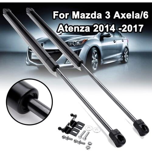 1Set Car Hood Shock Damper Engine Cover Supporting For Mazda 3 Axela/6 atenza 2014 -2017 Auto Gas Spring Struts Lift Damper