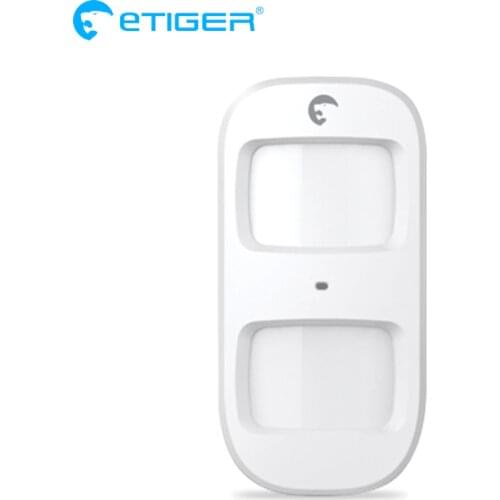 Etiger D2A 433Mhz Wireless Intelligent PIR Motion Sensor Detector For S4 S3B Home Alarm System With Antenna Infrared