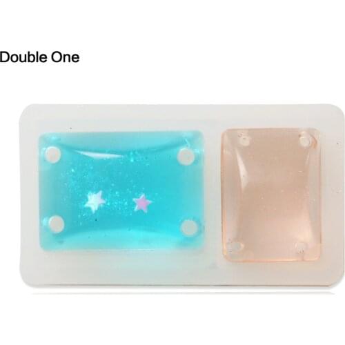 DOUBLE ONE Bangle Charms Beads Mold Silicone Resin Crystal Moulds for Jewelry Making Tools