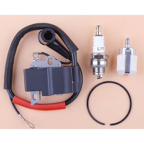 Ignition Coil For Dolmar PS-460 PS-500 PS-510 Chainsaw Spark Plug Fuel Filter 45mm x 1.5mm Piston Ring Kit