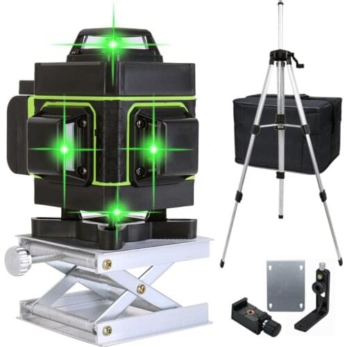 12/16 Lines 3D/4D Laser Levels Construction Tools Vertical Horizontal Cross Super Powerful Lights Self-Leveling Laser Levels 360