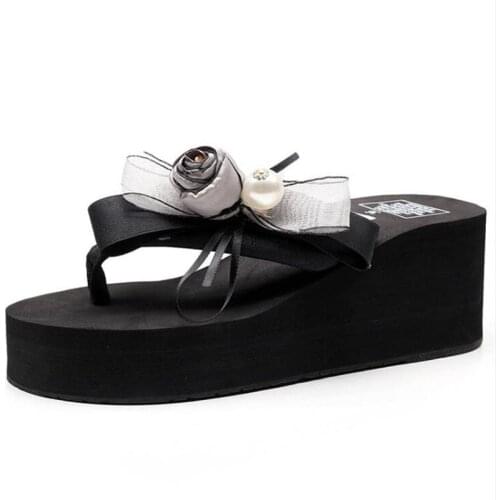 Summer Slippers Women Cute flower Flat Flip Flops Ladies Soft Slides Shoes Female Print Floral Bling Beach Casual Sandals