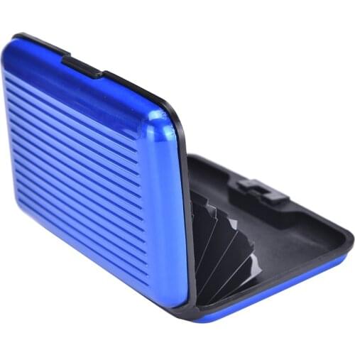 JETTING New Metal Wallet Men Business ID Credit Card Holder Mini Suitcase Bank Card Name Card Holder Box Case Organizer For Men