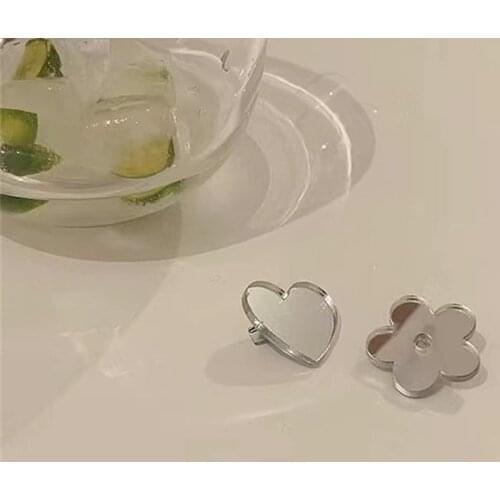 Sweet Mini Flower Heart Hair Clips for Women Girls Hair Clip Chic Mirror Barrettes Hairpins Styling Fashion Hair Accessories New