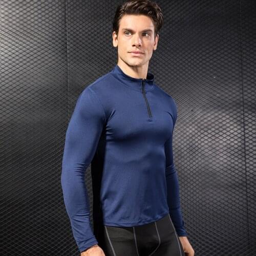 Mens Sports Jacket Compression Shirt Fitness Sweater Bodybuilding Jersey Sportswear Running Jacket Quickdry Gym Rashgard Mens