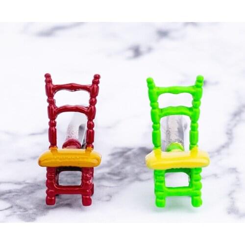 Novelty Mens Cufflinks Funny Chair Red Green Yellow Colors Cuff Links Toy Jewelry For Party Birthday Gift Wholesale Retail
