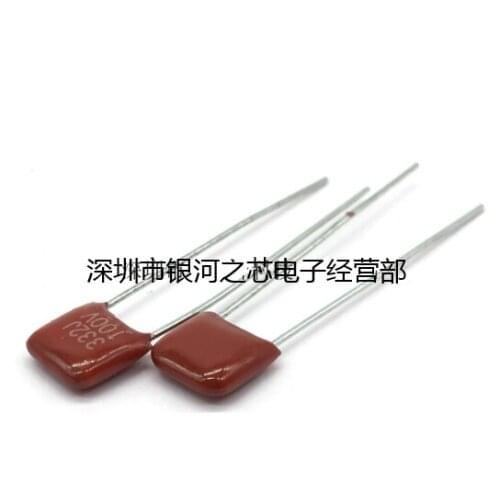 100PCS CBB 332J 100V film capacitor CL21XV metalized capacitor 332J100V 3.3NF 0.0033UF laser 100V 332J