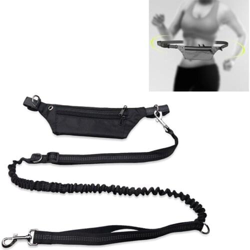 Dogs Leash Running Elastic Hands Free Dog Pet accessories Puppy Dog Harness Leash Collar Harness Jogging Lead Adjustable Waist