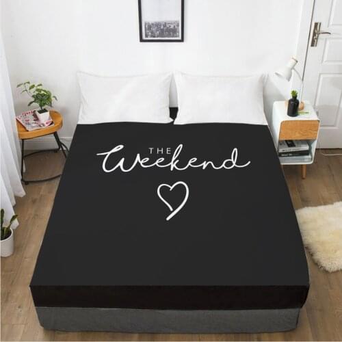 Fitted Sheets Mattress Cover With Elastic Band 3D Bed Sheet Linens 160x200 180x200 Bed Sheet Weekend Customize any size design