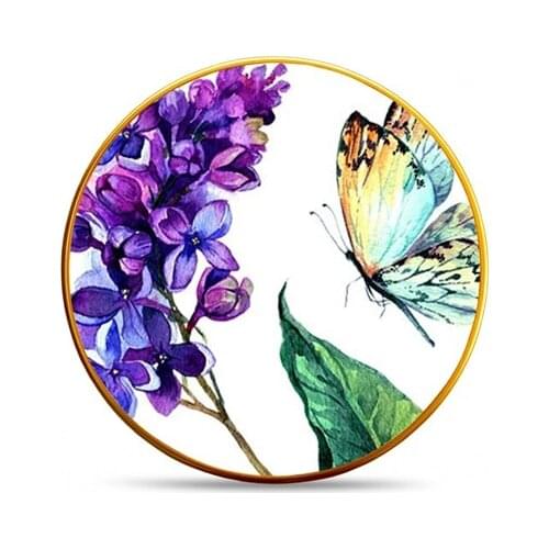 Majida Service Plate 6 Pieces 25 Cm Butterfly