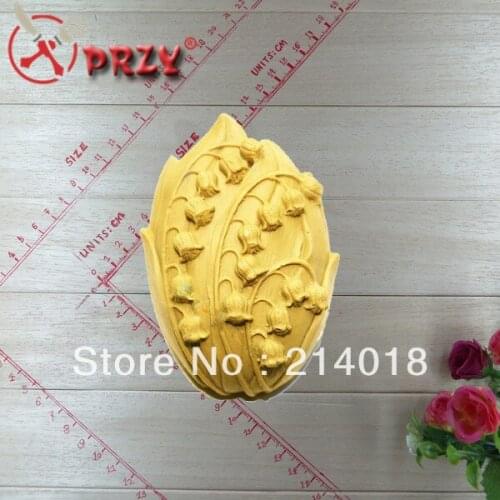 Silicone Soap Mold Craft Molds DIY Handmade Soap Mould NO.S001 Aroma Stone Lily of The Valley Craft Art Silicone Rubber PRZY 001