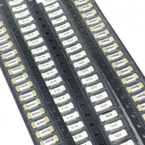 Gold foot 1808 125V 0451 SMD Fast blow Fuse 0.5A 0.75A 1A 2A 3A 4A 5A 6.3A 8A 10A 12A 15A 500MA 750MA 0451 ultra-rapid fuses