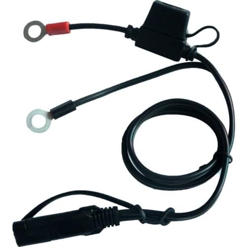 Eyelet Ring Terminal Quick Disconnect Extension Cable 2ft for Motorcycle Battery