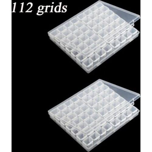 8/28/56/112 grid Dismountable diamond painting Accessories Diamond Embroidery Cases PP plastics Box Organizer Home Storage boxes