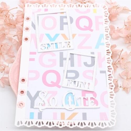 ZFPARTY Photo Planners Metal Cutting Dies Stencils for DIY Scrapbooking Decorative Embossing DIY Paper Cards