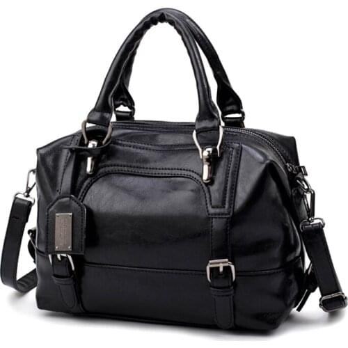 Women PU Leather Handbags Ladies Large Soft Shoulder Bags Crossbody Bag Best Sale-WT