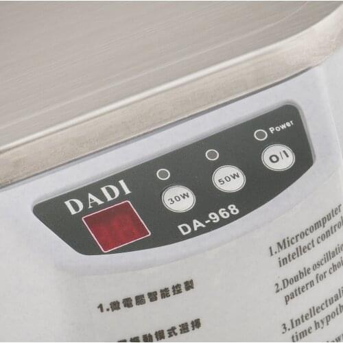 LCD Heated Ultrasonic Cleaner Machine For Denture Eyeglass Jewelry Watch 30W/50W 40KHz 600ml