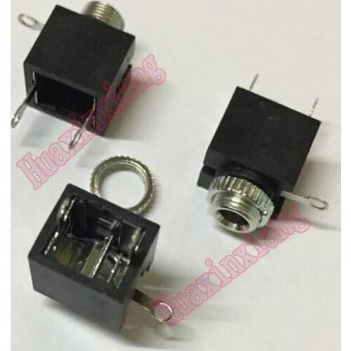 50PCS/Lot PJ301M 3.5MM Audio Socket/Jack connector 3Pin Dual track