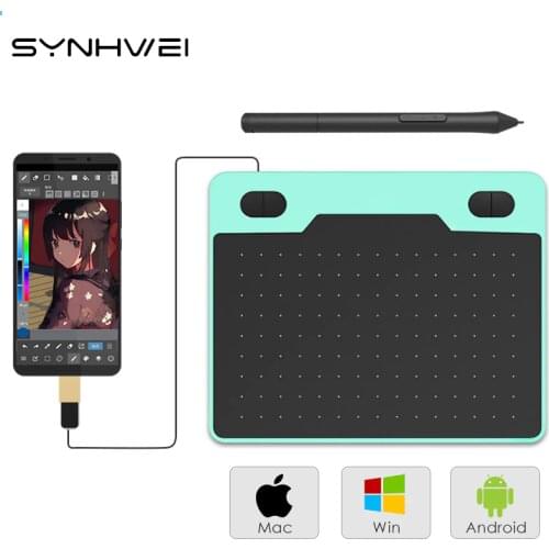 6 inch Professional 8192 Levels Graphics Drawing Tablet With Digital Pen Writing Board Pad For PC Mac OS Windows Android Phone