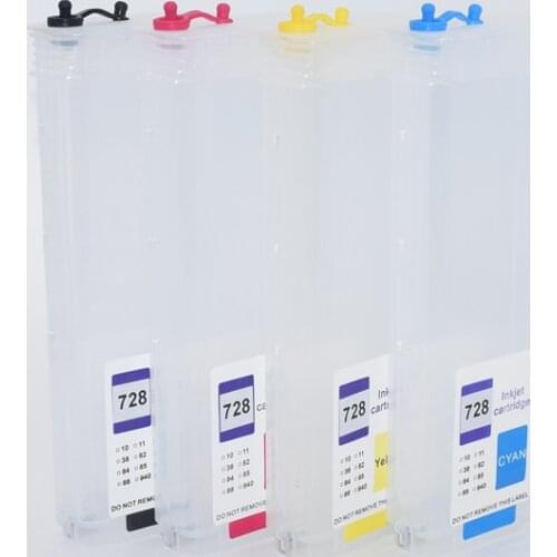 728 Refillable Ink Cartridge For HP Designjet T730 T830 Plotters 130ML or 300ML