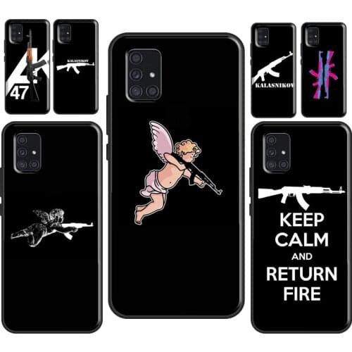 AK-47 For Samsung A12 A32 A52 A72 A10 A20 S A40 A50 A70 A11 A31 A41 A51 A71 A20e A21S Phone Case