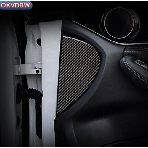 For mercedes W204 C class auto interior mouldings Carbon Fiber Gate slot Trim covers Door Groove Mat car stickers and decals