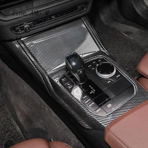 Car Styling Central control Gear Shift Panel Multimedia Handrest Covers Stickers Trim For BMW 3 Series G20 G28 Auto Accessories