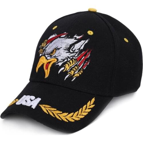Hot fishing Cap USA Flag Eagle 3D Embroidery Baseball Cap Snapback Caps Casquette Hats Casual Gorras Dad Hats For Men Women