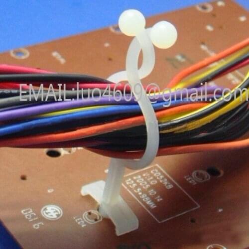 Dia 10mm T4010 PCB electronic nylon Cable wire ties interlocking clamp,twist ring,Wire Zip plastic board rivet hole support