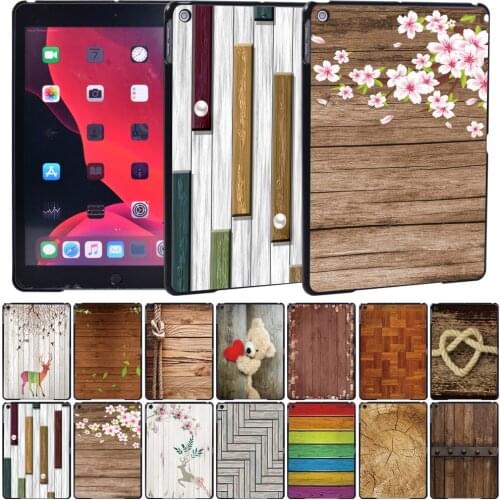 For Apple IPad 2/3/4/Mini 1/2/3/4/5/iPad 2017/ 2018/2019 10.2"/iPad 2020 8th Gen 10.2 Tablet Wood Print Hard Plastic Cover Case
