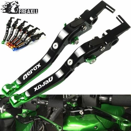 For YAMAHA AEROX AEROX155 155 2017 2018 Aluminum Motorbike Motorcycle Folding Extendable Adjustable Brake Clutch Levers Handle