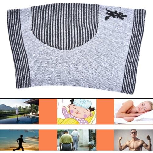 Gmarty Breathable Bamboo Elastic Knee Braces Pads Charcoal Knee Basketball Support Brace Pad Sport Accessories