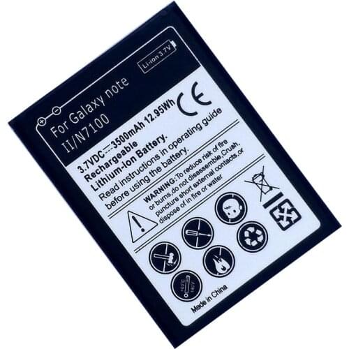 EB595675LU Replacment Battery for Samsung Galaxy Note 2 Note2 Note II N7100 N7102 GT-N7105 Internal Batteries Accumulator