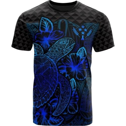 Kosrae 3D Printed t shirts for men Tribal Culture Polynesian Tattoos Turtle Man/Woman Harajuku Streetwear Tshirts Short sleeve