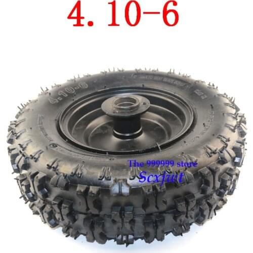 Hot Sale High Performance 4.10-6 Tyre and Rim Fit All Models ATV Go Kart MIni Quad 47cc 49cc Snowplow Tires Snowmobile Tires