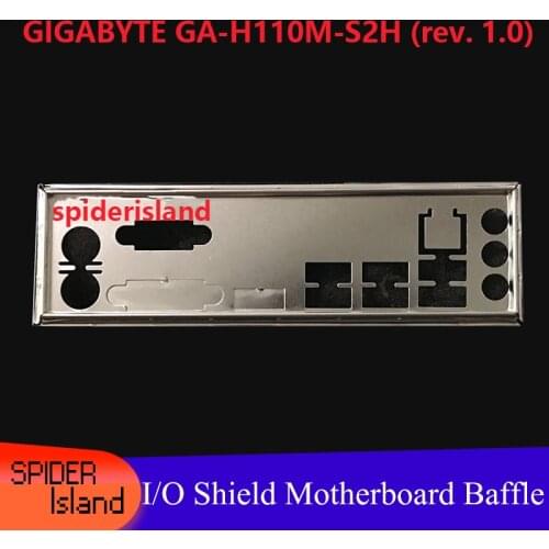 I/O Shield Back Plate Chassis Bracket of Motherboard for GIGABYTE GA-H110M-S2H (rev. 1.0) Baffle Backplane IO Bracket