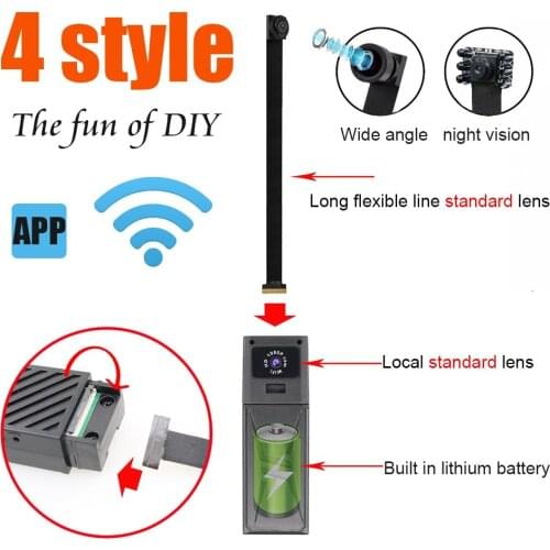 1080P DIY Portable WiFi IP Mini Camera P2P Wireless Micro Webcam Camcorder Video Recorder Support Remote View Body Cam